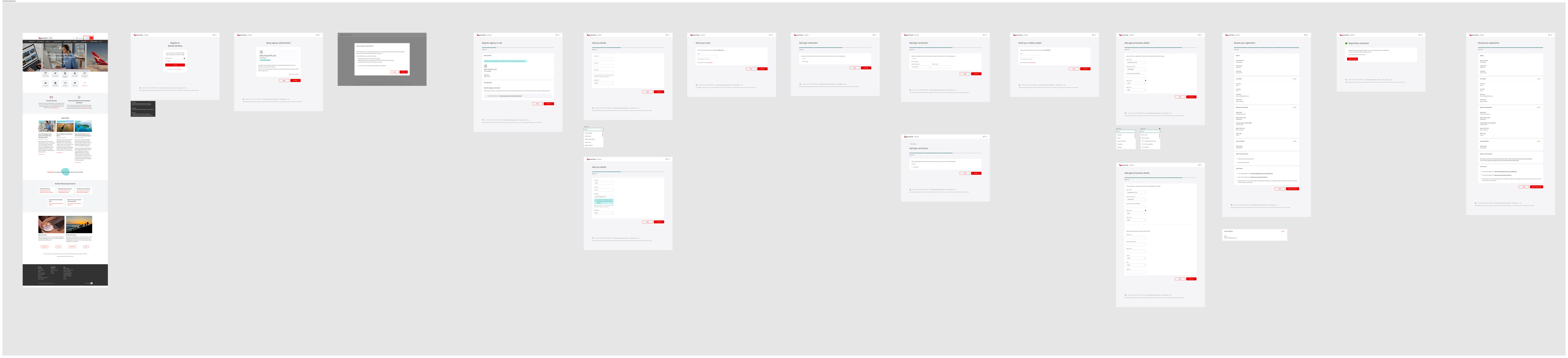 Admin and agency registration